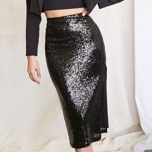 Sequence glitter skirt